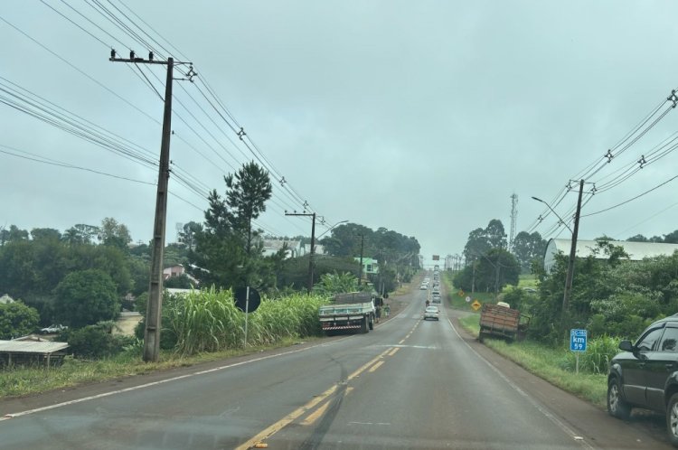 Colisão entre caminhões na SC-163 reacende debate sobre construção de elevado em SMOeste