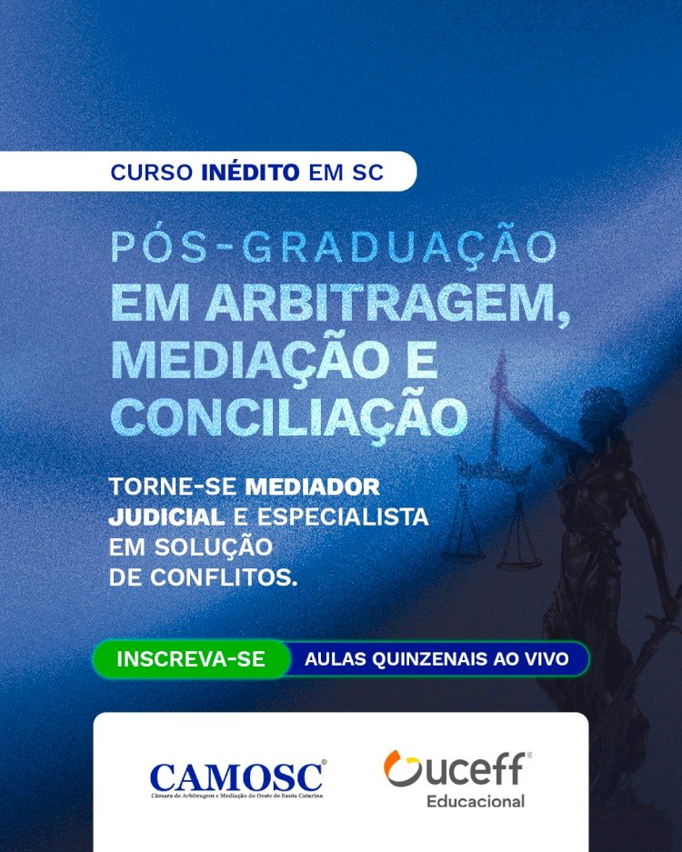 UCEFF segue com inscrições abertas para pós-graduação em Arbitragem, Mediação e Conciliação