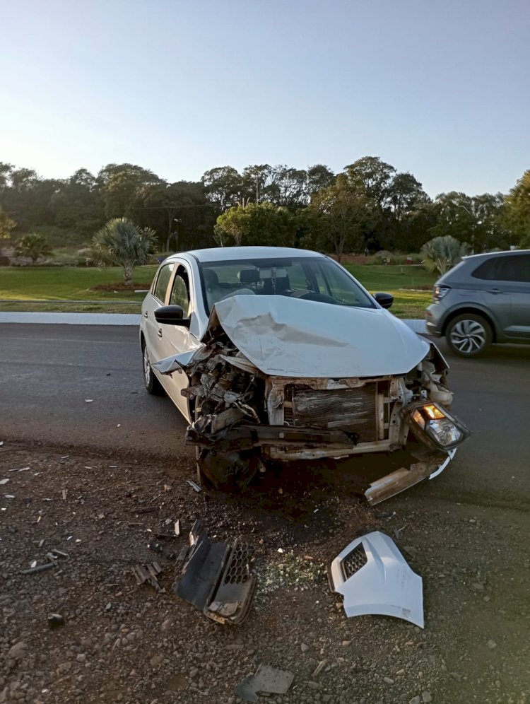Motorista foge após colisão frontal na BR-158
